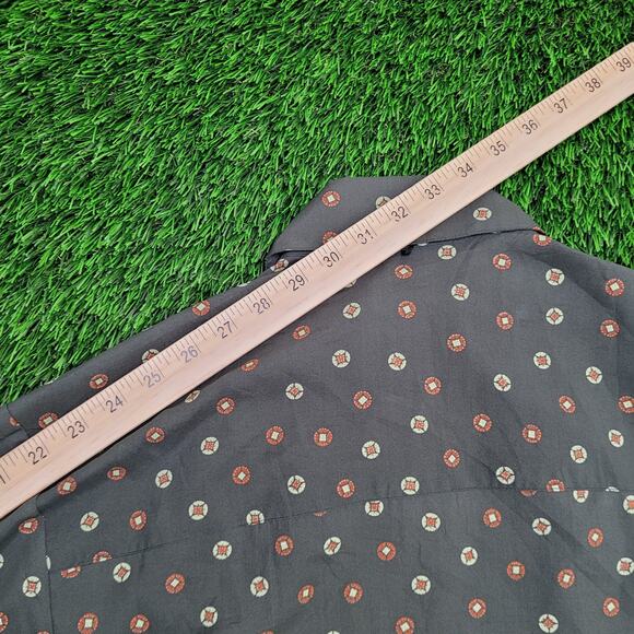 Vintage 90s Hippie Polka-Dot Button Shirt Womens Small 18x25 - Picture 5 of 9